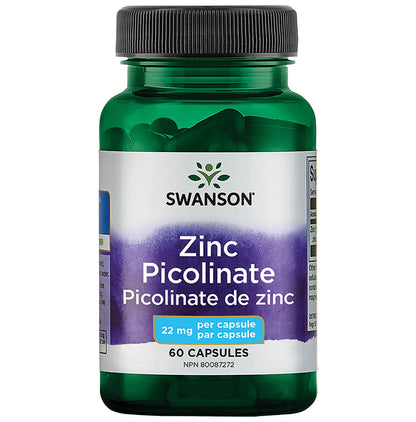 Swanson Zinc Picolinate 22mg Capsule - Classic Derma