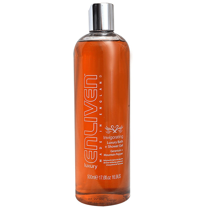 Enliven Luxury Bath and Shower Gel Invigorating Geranium and Mountain Pepper - Classic Derma