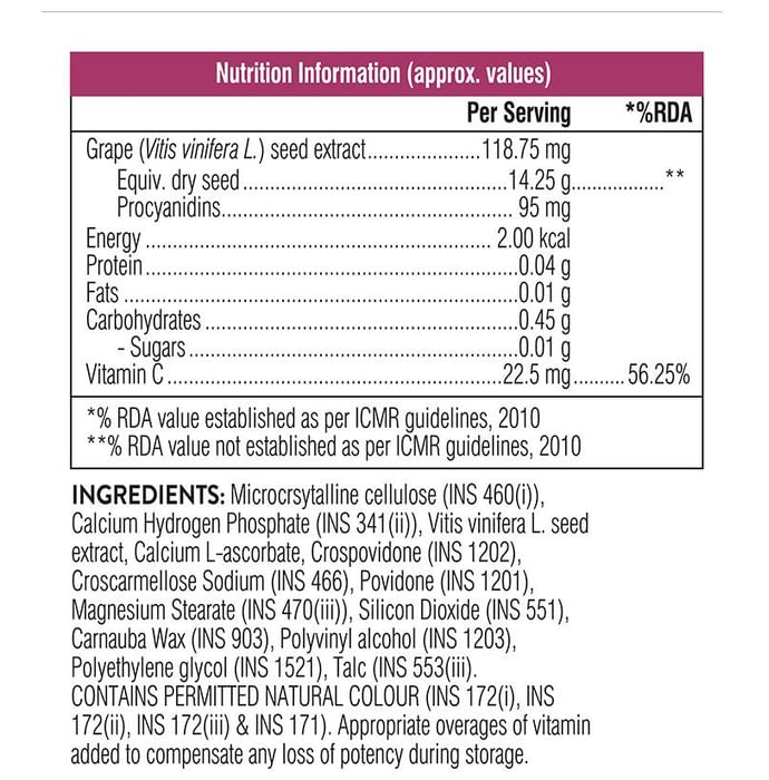 Swisse Beauty Grape Seed Tablet