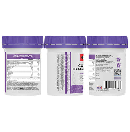 Swisse Collagen + Hyaluronic Acid | With Vitamin C & E for Anti-Wrinkle Support | Tablet