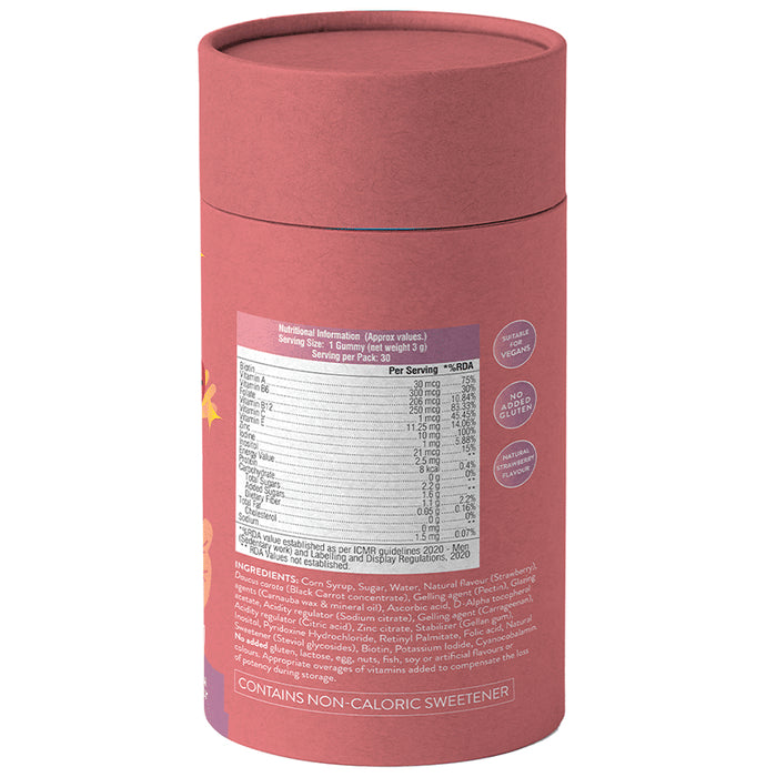 Swisse Me Biotin Gummies with Vitamin B12, C & E, Promotes Healthy Hair, Skin & Nails