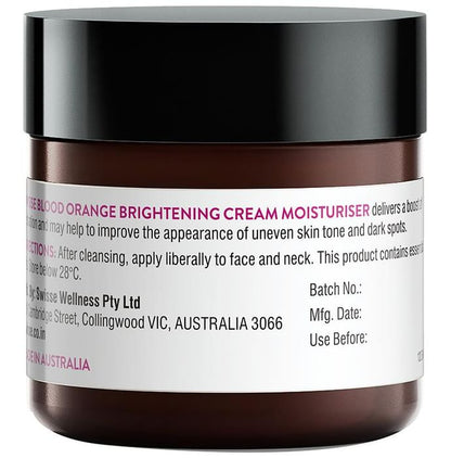 Swisse Skincare Blood Orange Brightening Cream Moisturiser