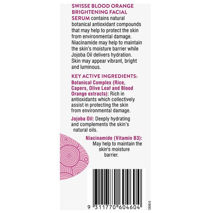 Swisse Skincare Blood Orange Brightening Facial Serum