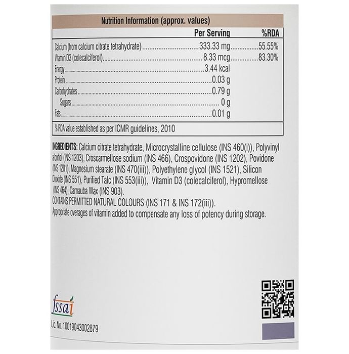 Swisse Ultiboost Calcium + Vitamin D Tablet for Stronger Bones & Muscle Health