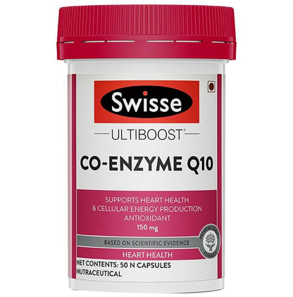 Swisse Ultiboost Co-Enzyme Q10 for Energy, Heart & Antioxidant Support | Capsule - Classic Derma
