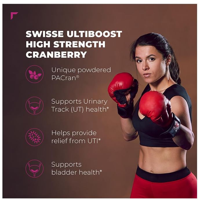 Swisse Ultiboost High Strength Cranberry 25000mg Capsule | Supports Urinary Bladder & Kidney Health