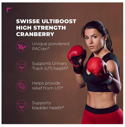 Swisse Ultiboost High Strength Cranberry 25000mg Capsule | Supports Urinary Bladder & Kidney Health