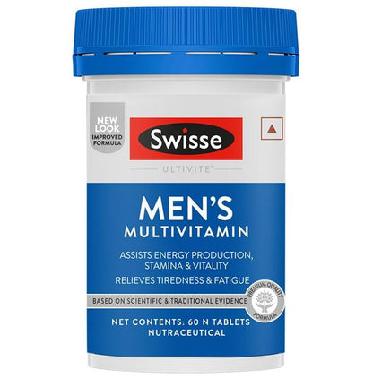 Swisse Ultivite Men's Multivitamin for Energy, Stamina & Fatigue Reduction | Tablet - Classic Derma