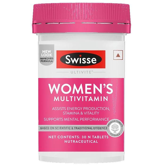 Swisse Ultivite Women's Multivitamin Tablet for Energy, Stamina & Fatigue Reduction - Classic Derma