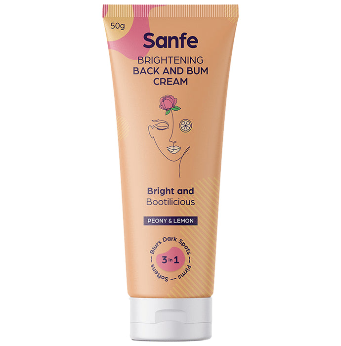 Sanfe Brightening Back & Bum Cream Peony & Lemon - Classic Derma