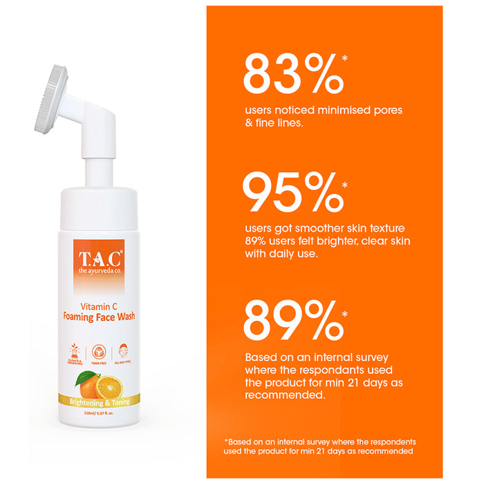 TAC The Ayurveda Co. Vitamin C Foaming Face Wash