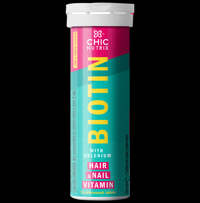 Chicnutrix Biotin with Selenium Effervescent Tablet Lime & Lemon - Classic Derma