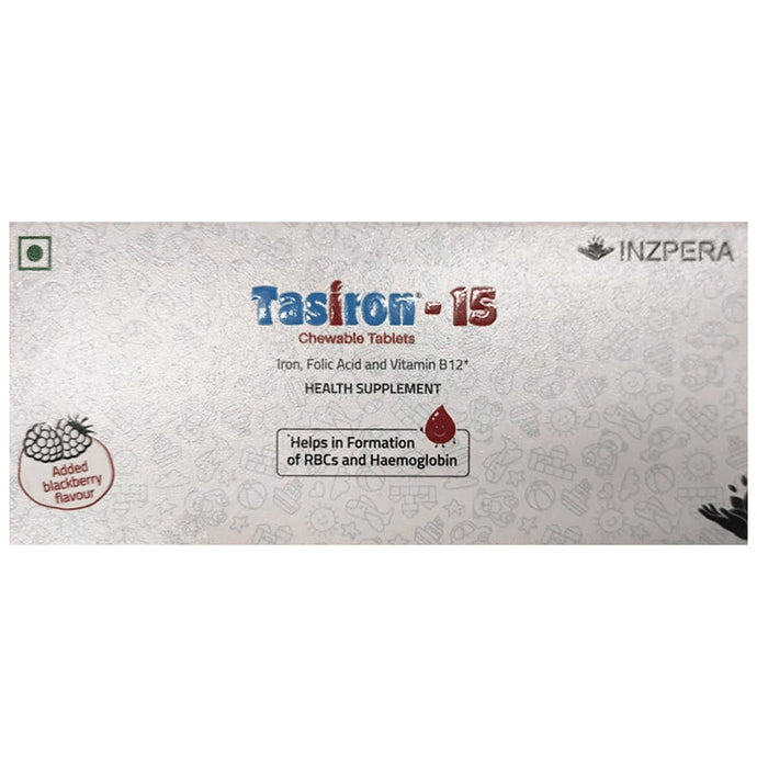 Tasiron 15 Chewable Tablet Blackberry - Classic Derma
