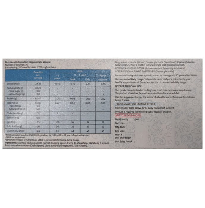 Tasiron 15 Chewable Tablet Blackberry