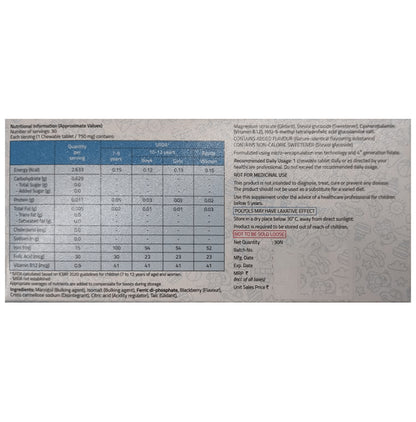 Tasiron 15 Chewable Tablet Blackberry