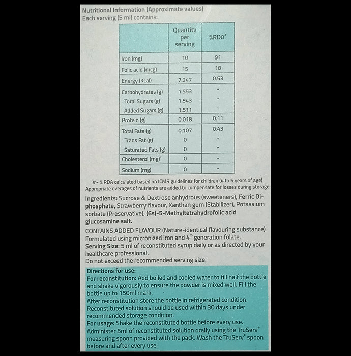 Tasiron Dry Syrup Strawberry