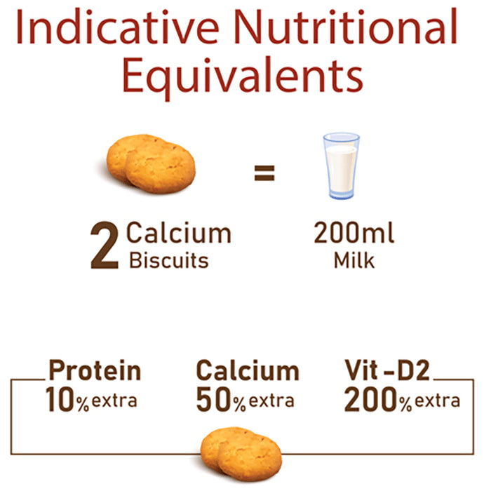 Taste Good Calcium & Vitamin D Whole Wheat Biscuit (100gm Each)