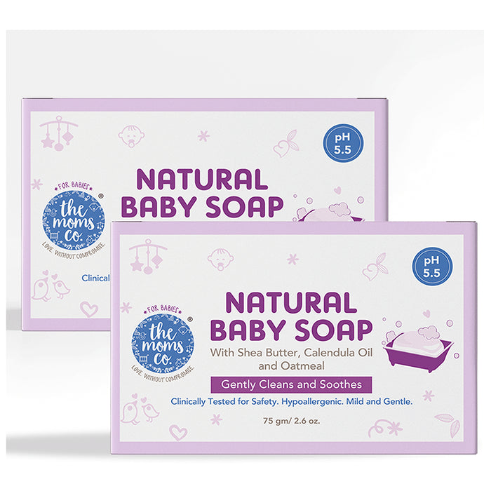 The Moms Co. Natural Baby Soap (75gm Each) - Classic Derma