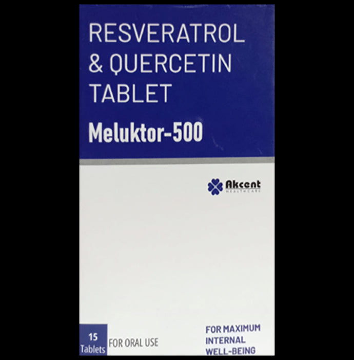Meluktor 500 Resveratrol & Quercetin Tablet - Classic Derma