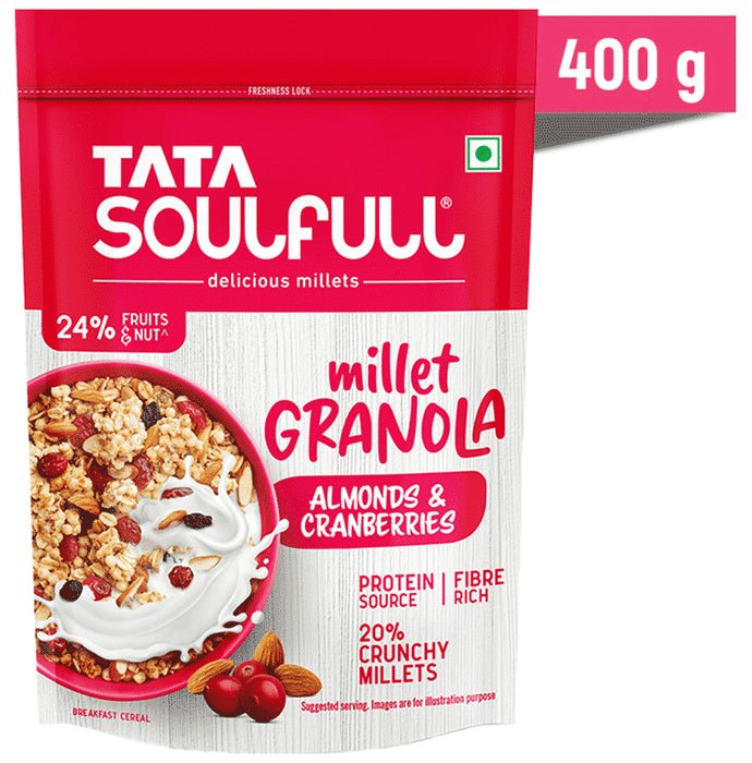 Tata Soulfull Delicious Millet Granola Almonds and Cranberries