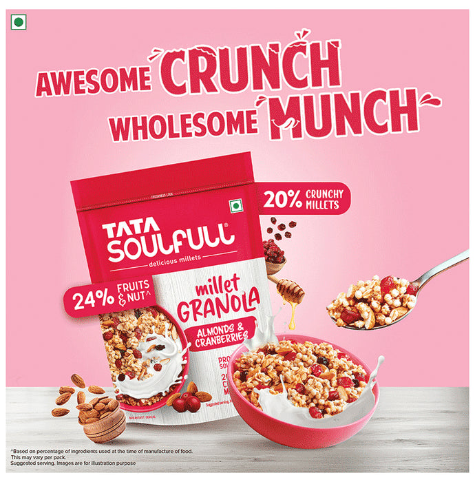 Tata Soulfull Delicious Millet Granola Almonds and Cranberries