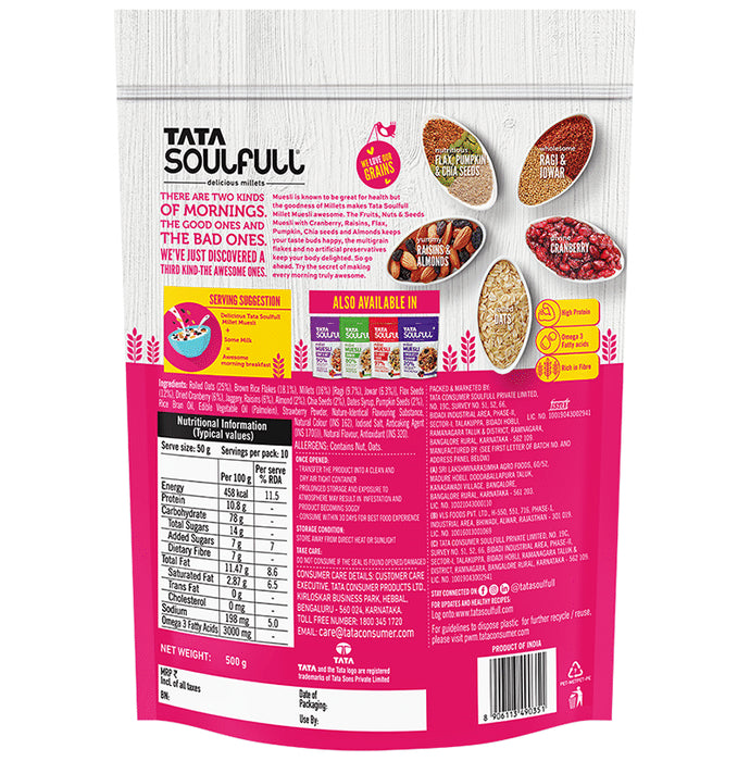 Tata Soulfull Fruit, Nuts & Seeds Millet Muesli