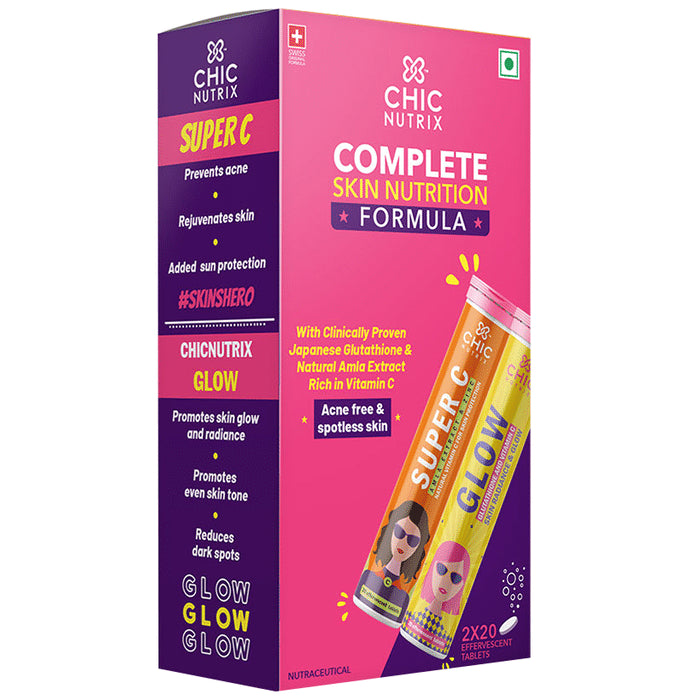 Chicnutrix Complete Skin Nutrition Formula Effervescent Tablet (20 Each) - Classic Derma