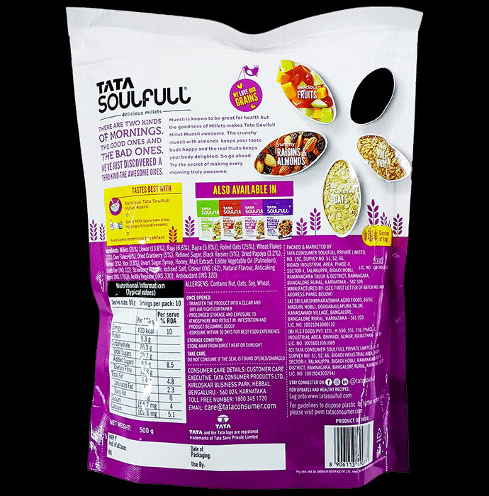 Tata Soulfull Millet Muesli Fruit and Nut