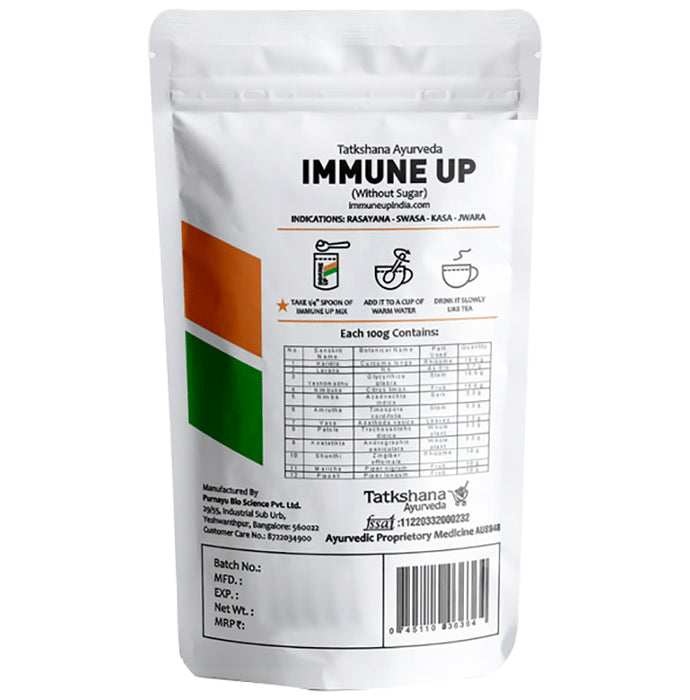 Tatkshana Ayurveda Immune Up Instant Drink Mix without Sugar