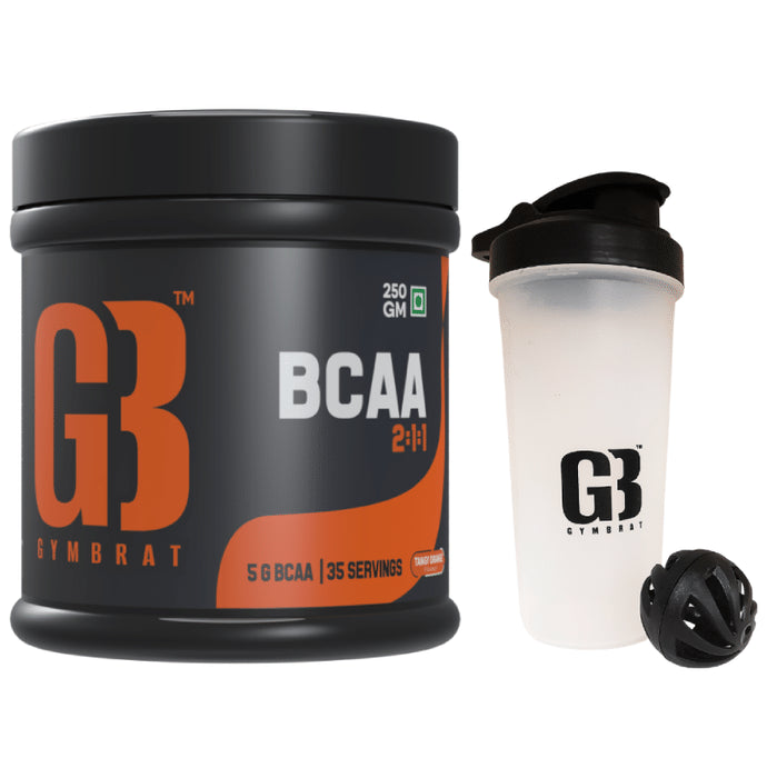 Gym Brat BCAA 2:1:1 with Shaker Powder Tangy Orange - Classic Derma