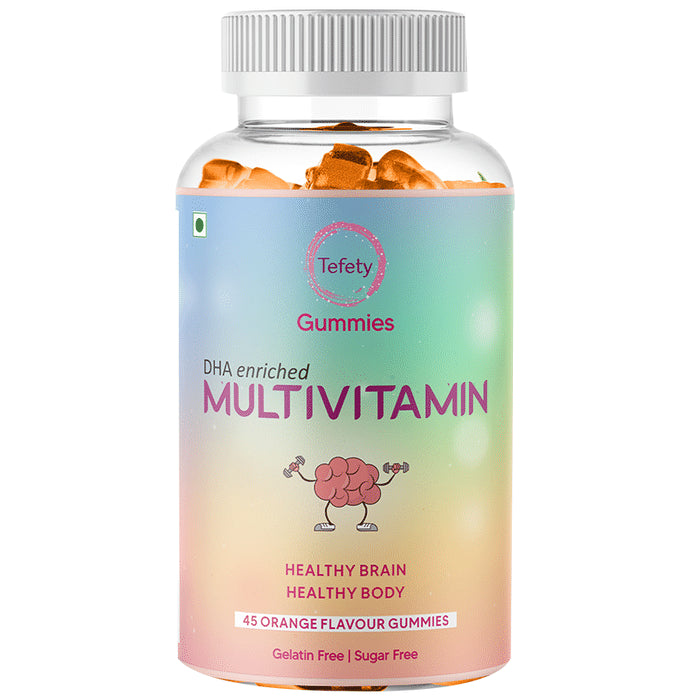 Tefety DHA Enriched Multivitamin Gummies Orange - Classic Derma