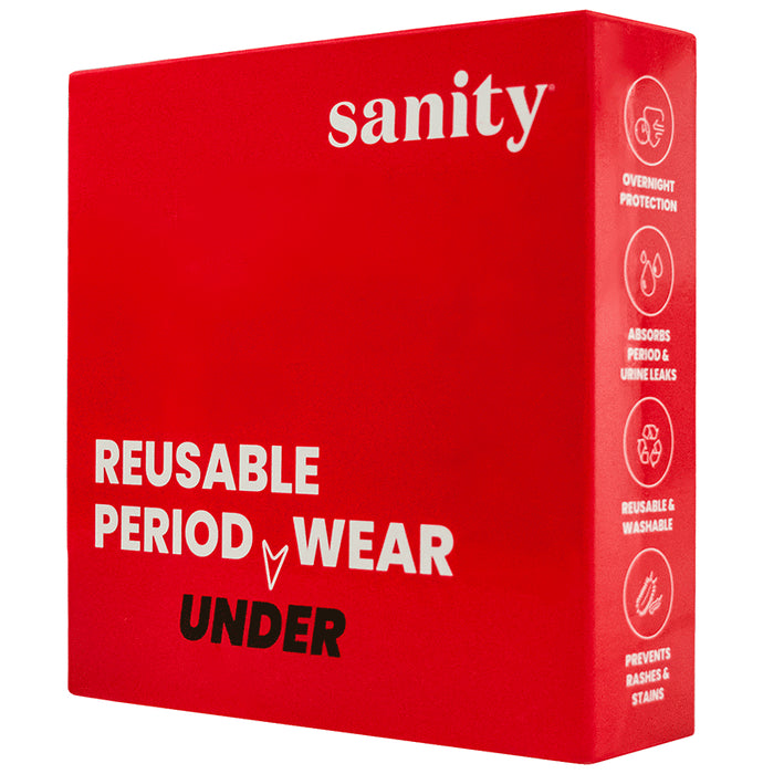 Sanity Leakproof and Reusable Period Underwear Black XXL - Classic Derma