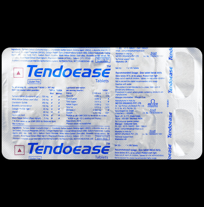 Tendoease Tablet | Gluten Free | With Vitamin C | Nutritional Supplement