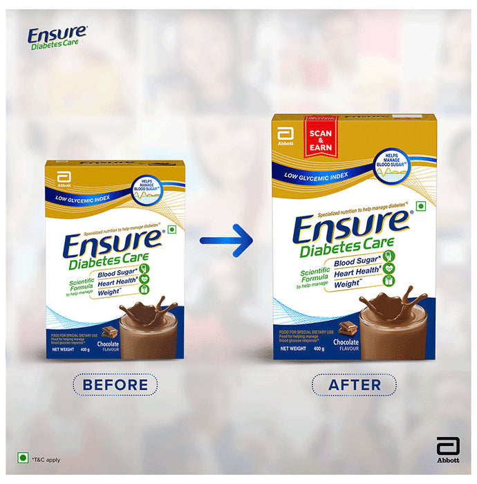 Ensure Diabetes Care Specialized Nutrition Drink Powder Chocolate