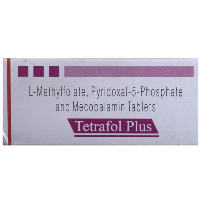 Tetrafol Plus L-Methylfolate, Pyridoxal-5-Phosphate & Mecobalamin Tablet - Classic Derma