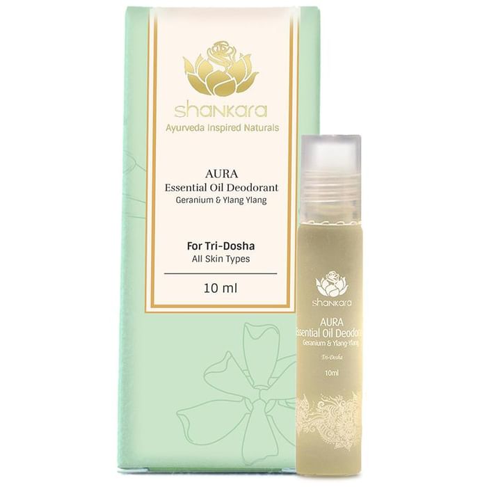 Shankara Aura Essential Oil Deodorant Geranium & Ylang Ylang - Classic Derma