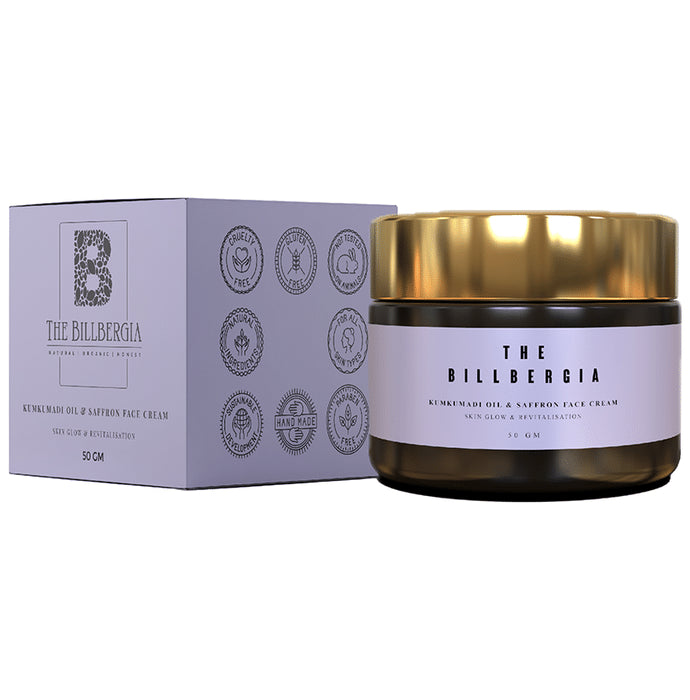 The Billbergia Kumkumadi Oil & Saffron Face Cream - Classic Derma