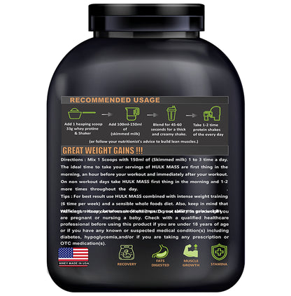 Isoscoop Nutrition The Incredible Hulk Mass Chocolate Cream Powder