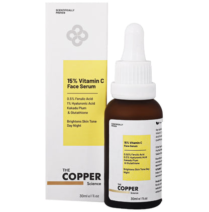 The Copper Science 15% Vitamin C Face Serum - Classic Derma