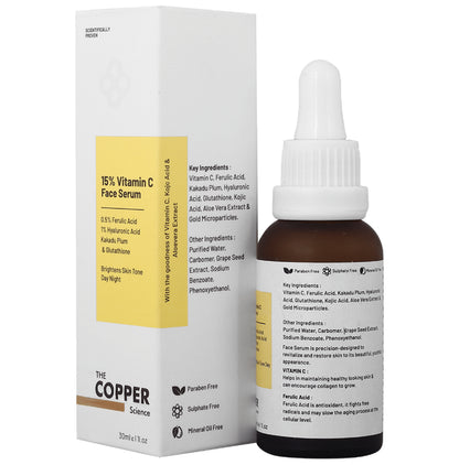 The Copper Science 15% Vitamin C Face Serum
