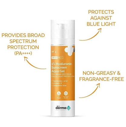 The Derma Co 1% Hyaluronic Sunscreen Aqua Gel (50gm Each)