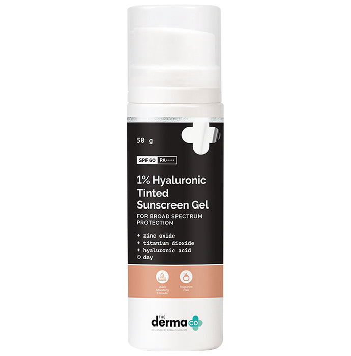 The Derma Co 1% Hyaluronic Tinted Sunscreen SPF 60 PA++++ - Classic Derma
