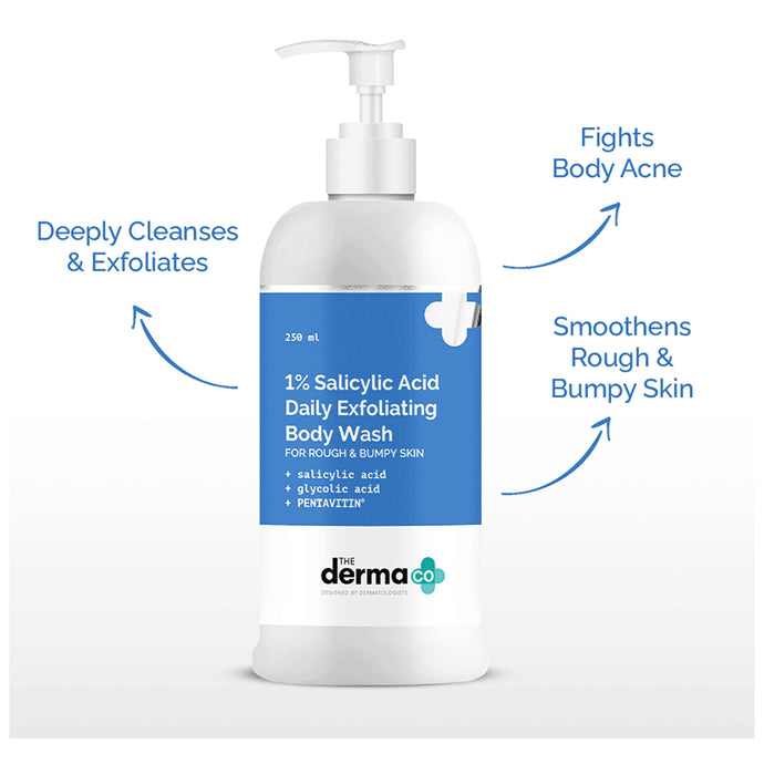 The Derma Co 1% Salicylic Acid Daily Exfoliating Body Wash