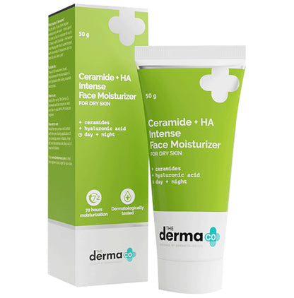 The Derma Co Ceramide+HA (Hyaluronic Acid) Intense Face Moisturizer | For Dry Skin - Classic Derma