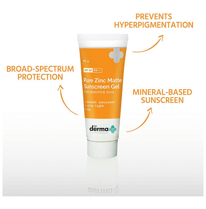 The Derma Co Pure Zinc Matte Sunscreen Gel