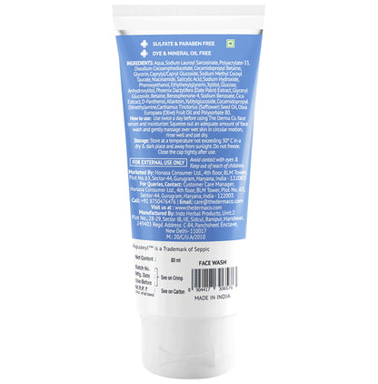 The Derma Co Sali Cinamide Anti Acne Face Wash