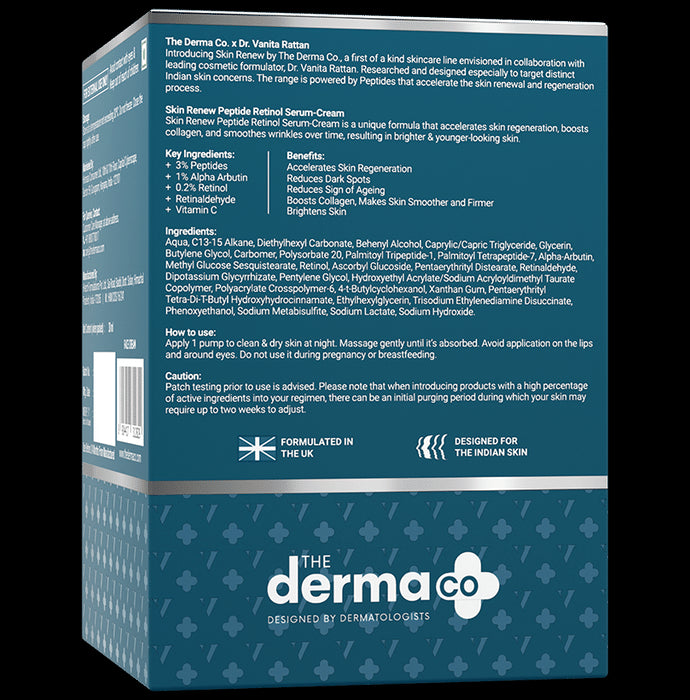 The Derma Co Skin Renew Peptide Retinol Serum Cream