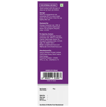 The Derma Co Snail Peptide 96 Under Eye Repair Cream