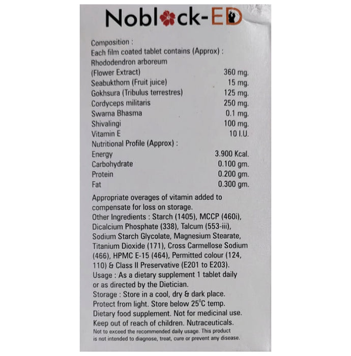 The Diet Hub Noblock ED Tablet