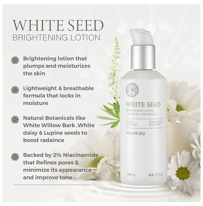 The Face Shop White Seed Brightening Face Lotion With Niacinamide & Vitamin B, Daily Face Moisturizer For Dark Spots, Dullness & Acne Scars